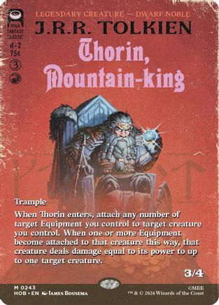 Thorin, Mountain-king (Borderless) (HOB-243) - The Hobbit