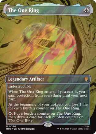 The One Ring (Borderless) (Surge Foil) (HOB-084) - The Hobbit Foil