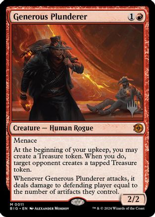 Generous Plunderer (PPOTJ-011) - Promo Pack: Outlaws of Thunder Junction