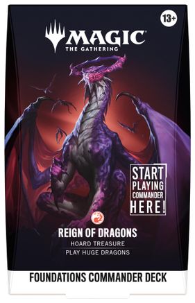 Magic the gathering Foundations Commander Deck - Reign of Dragons