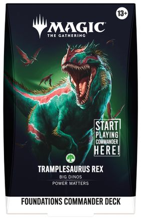 Magic the gathering Foundations Commander Deck - Tramplesaurus Rex