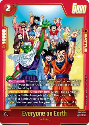 Everyone on Earth (Alternate Art) (FB10-014) - Cross Force Holofoil