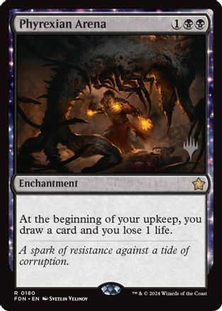 Phyrexian Arena (PPSOS-180) - Promo Pack: Secrets of Strixhaven Foil