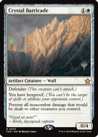 Crystal Barricade (PPSOS-007) - Promo Pack: Secrets of Strixhaven