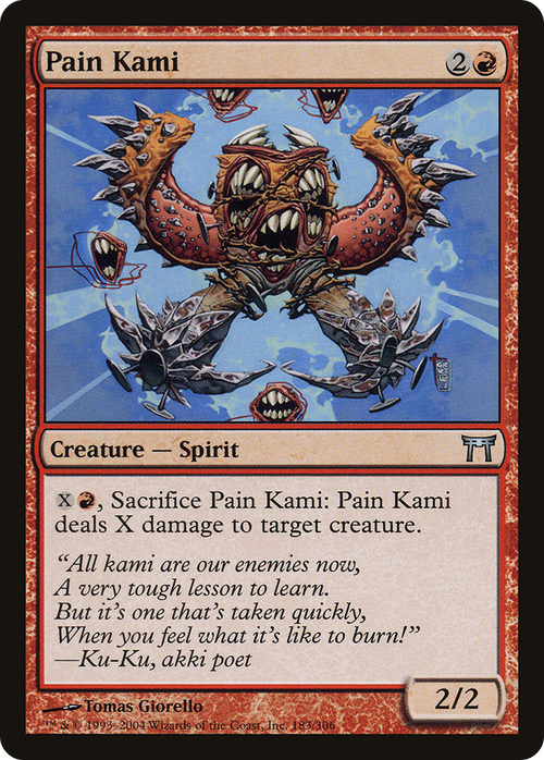 Pain Kami (CHK-183) - Champions of Kamigawa Foil