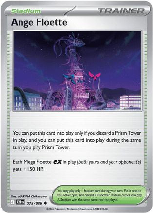 Ange Floette 075  - Reverse Holofoil ME04 Chaos Rising - Uncommon