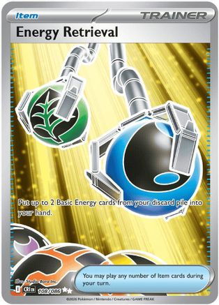 Energy Retrieval 108  - Holofoil ME04 Chaos Rising - Ultra Rare