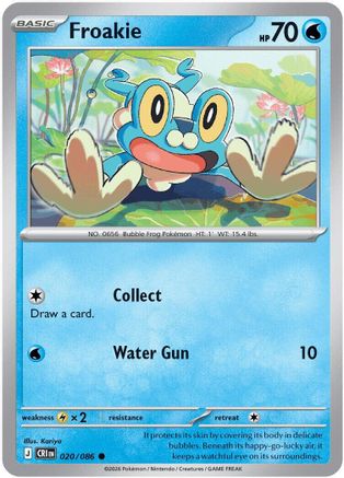 Froakie 020/086  ME04 Chaos Rising - Common