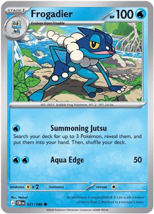 Frogadier 021/086  ME04 Chaos Rising - Common