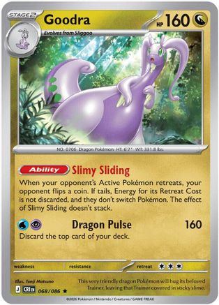 Goodra 068  - Holofoil ME04 Chaos Rising - Rare