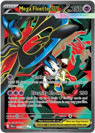 Mega Floette ex 101/086  - Holofoil ME04 Chaos Rising - Ultra Rare