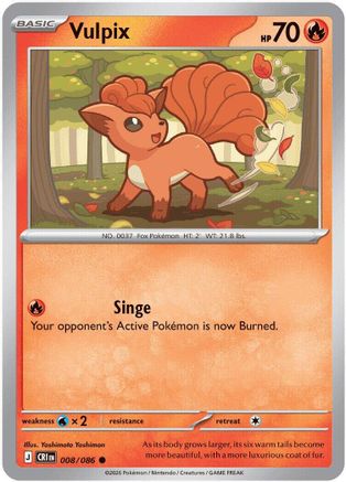 Vulpix 008  ME04 Chaos Rising - Common
