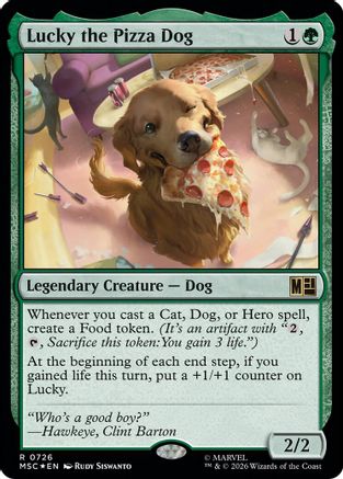 Lucky the Pizza Dog (MSC-726) - Commander: Marvel Super Heroes