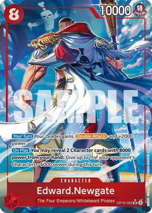 Edward.Newgate (Alternate Art) (OP16-003) - The Time of Battle Foil