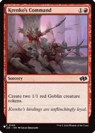 Krenko's Command (J25) (LIST-140) - The List Reprints
