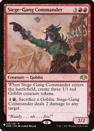 Siege-Gang Commander (LIST-136) - The List Reprints