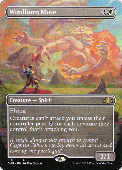 Windborn Muse (Borderless) (DMR-415) - Dominaria Remastered Foil