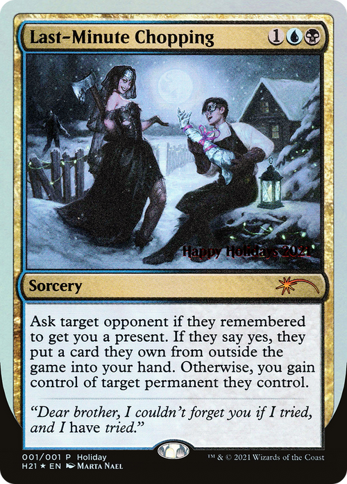 Last-Minute Chopping (SPECIAL-001) - Happy Holidays Foil
