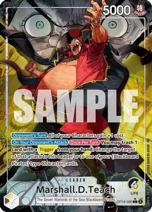 Marshall.D.Teach (080) (Alternate Art) (OP16-080) - The Time of Battle Foil