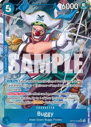 Buggy (048) (Alternate Art) (OP16-048) - The Time of Battle Foil