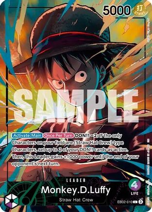 Monkey.D.Luffy (Official Playmat Limited Edition Vol.5) (EB02-010) - One Piece Promotion Cards Foil