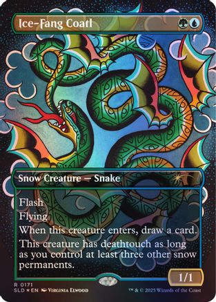 Ice-Fang Coatl (0171) (Rainbow Foil) (SLD-171) - Secret Lair Drop Series Foil