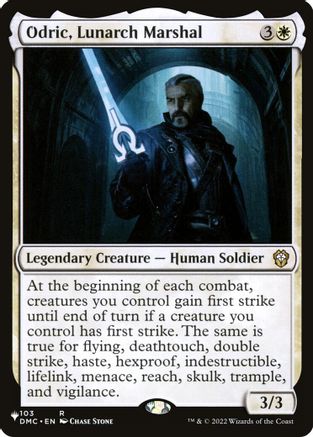 Odric, Lunarch Marshal (DMC) (LIST-103) - The List Reprints