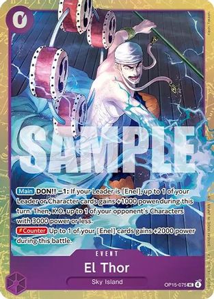 El Thor (Premium Card Collection -Best Selection Vol. 6-) (OP15-075) - One Piece Promotion Cards Foil