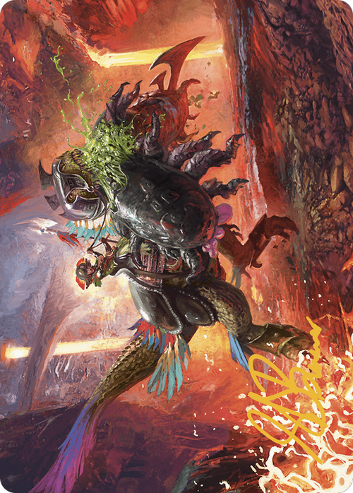 Triumphant Chomp // Triumphant Chomp (ALCI-021) - The Lost Caverns of Ixalan Art Series (Borderless) Foil