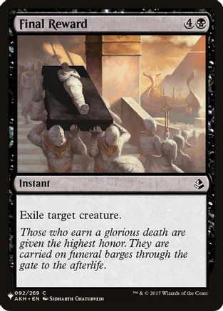 Final Reward (LIST-092) - The List Reprints