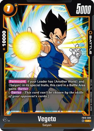 Vegeta - FB10-089 (FB10-089) - Cross Force