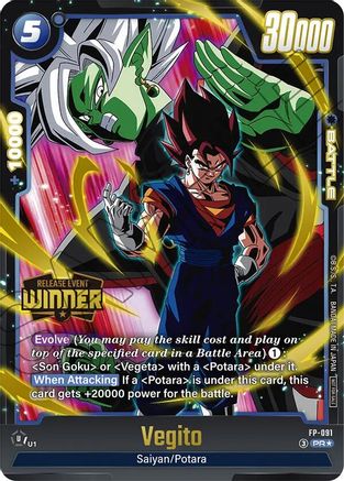 Vegito - FP-091 (Release Event Winner) (FP-091) - Fusion World Promotion Cards and Packs Holofoil