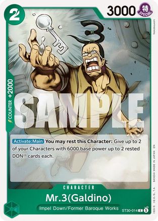 Mr.3(Galdino) (ST30-014) - Starter Deck EX: Luffy & Ace