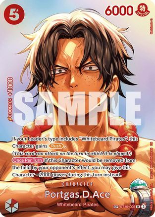 Portgas.D.Ace (SP) (ST15-005) - The Time of Battle Foil