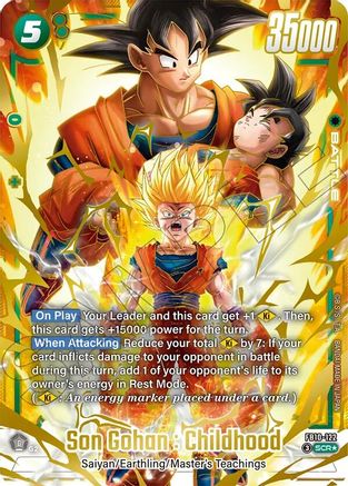 Son Gohan : Childhood - FB10-122 (Alternate Art) (FB10-122) - Cross Force Holofoil