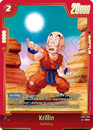 Krillin - FB10-006 (Alternate Art) (FB10-006) - Cross Force Holofoil