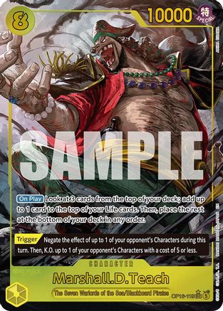 Marshall.D.Teach (119) (Alternate Art) (OP16-119) - The Time of Battle Foil