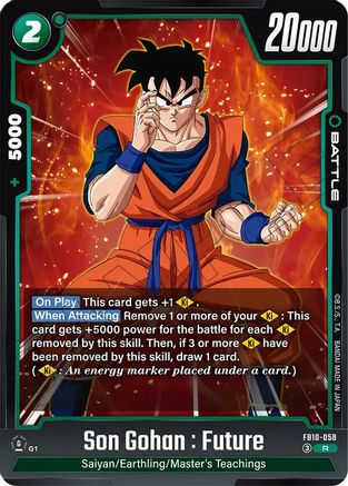 Son Gohan : Future - FB10-058 (FB10-058) - Cross Force Holofoil