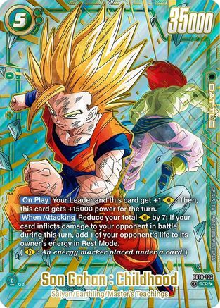 Son Gohan : Childhood - FB10-122 (Super Alternate Art) (FB10-122) - Cross Force Holofoil