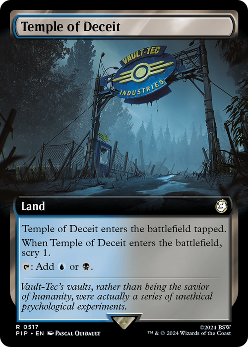 Temple of Deceit (Extended Art) (PIP-517) - Fallout: (Extended Art) Foil