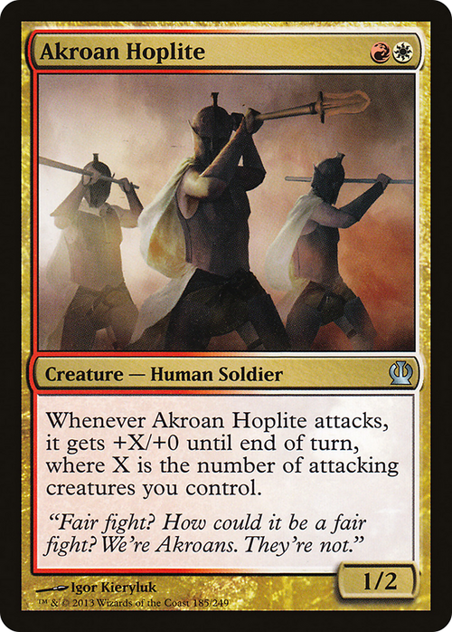 Akroan Hoplite (THS-185) - Theros Foil