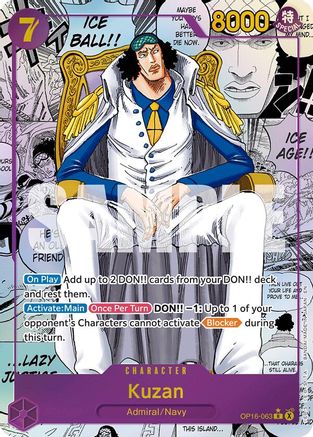 Kuzan (Manga) (OP16-063) - The Time of Battle Foil