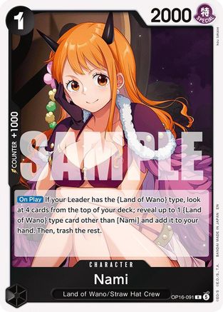 Nami (OP16-091) - The Time of Battle Foil