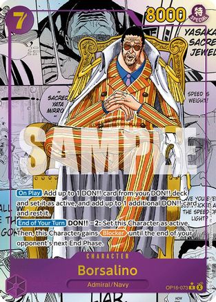 Borsalino (Manga) (OP16-073) - The Time of Battle Foil