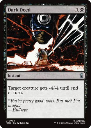 Dark Deed (MSH-093) - Marvel Super Heroes