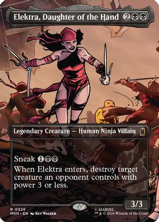Elektra, Daughter of the Hand (Borderless) (0326) (MSH-326) - Marvel Super Heroes