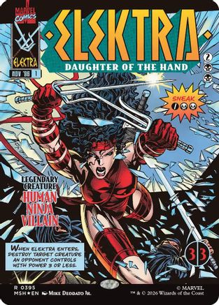 Elektra, Daughter of the Hand (Borderless) (0395) (MSH-395) - Marvel Super Heroes