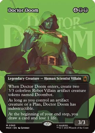Doctor Doom (Borderless) (0365) (MSH-365) - Marvel Super Heroes Foil