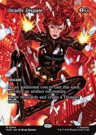 Deadly Dispute (Borderless) (MAR-064) - Marvel Universe Eternal-Legal Foil
