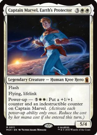 Captain Marvel, Earth's Protector (MSH-011) - Marvel Super Heroes